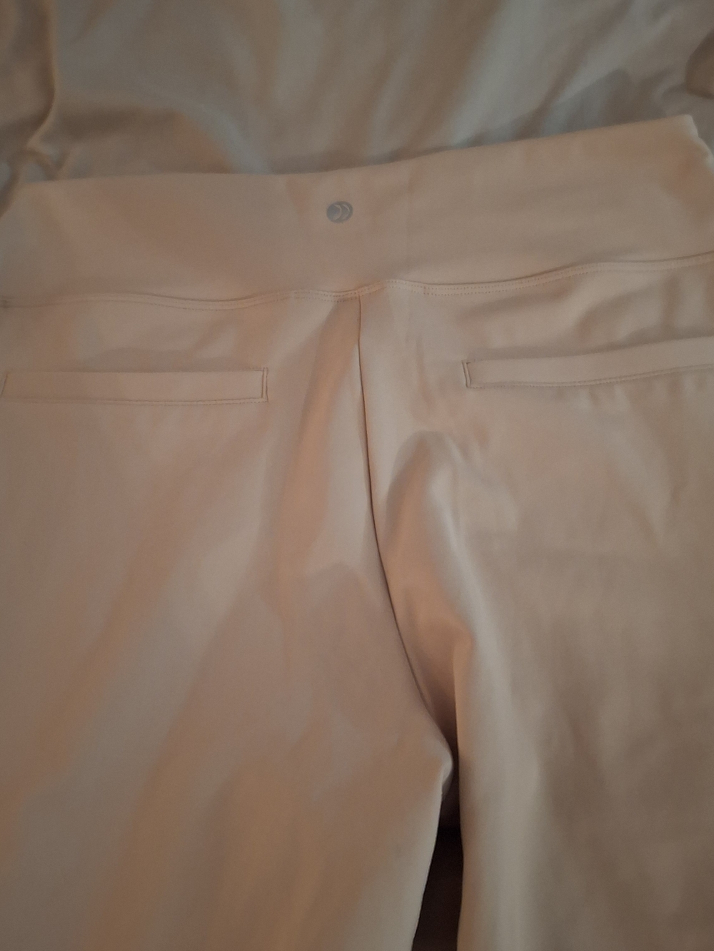 G4Free Womwn's Beige Wide-Leg Pull-On Yoga Pants - Picture 8 of 9